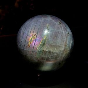 💜 1lb Purple Madagascar Labradorite Crystal Sphere